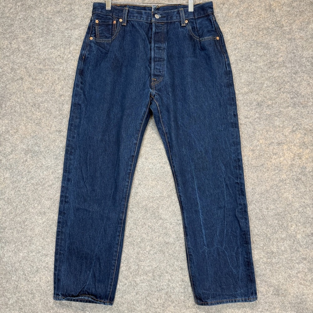 Vintage Levi's 501 Jeans Men 38x32 (Fits 31x30) Altered Waist Blue Denim 90s Y2k